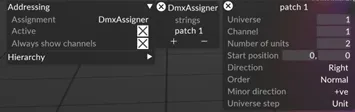 Addressing configuration