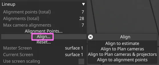 QuickAlign Widget