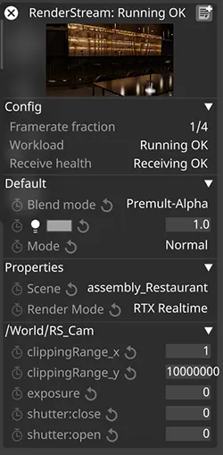 Exposed parameters appearing in Designer