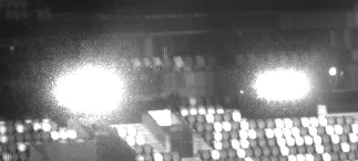 Bloom from projector opposite OmniCal camera.