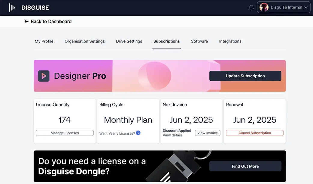Cancel subscription