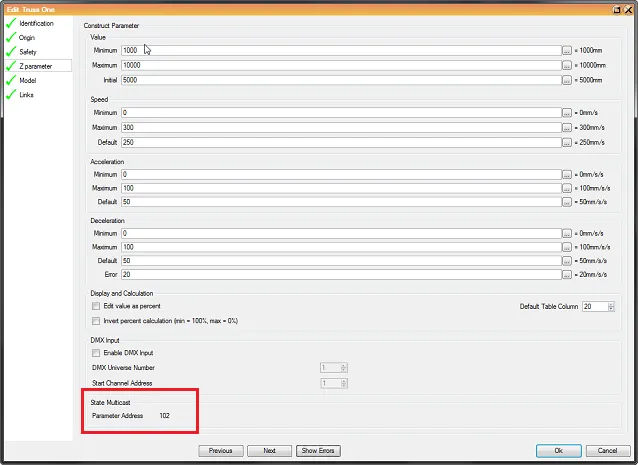 Parameter Address