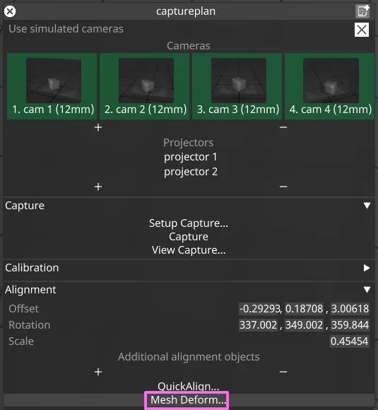 Mesh Deform Button