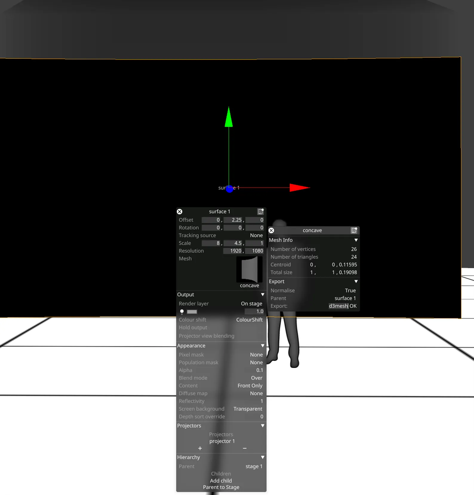 Open the Mesh menu