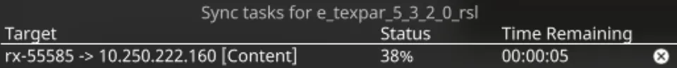 RS Sync Progress Indicator