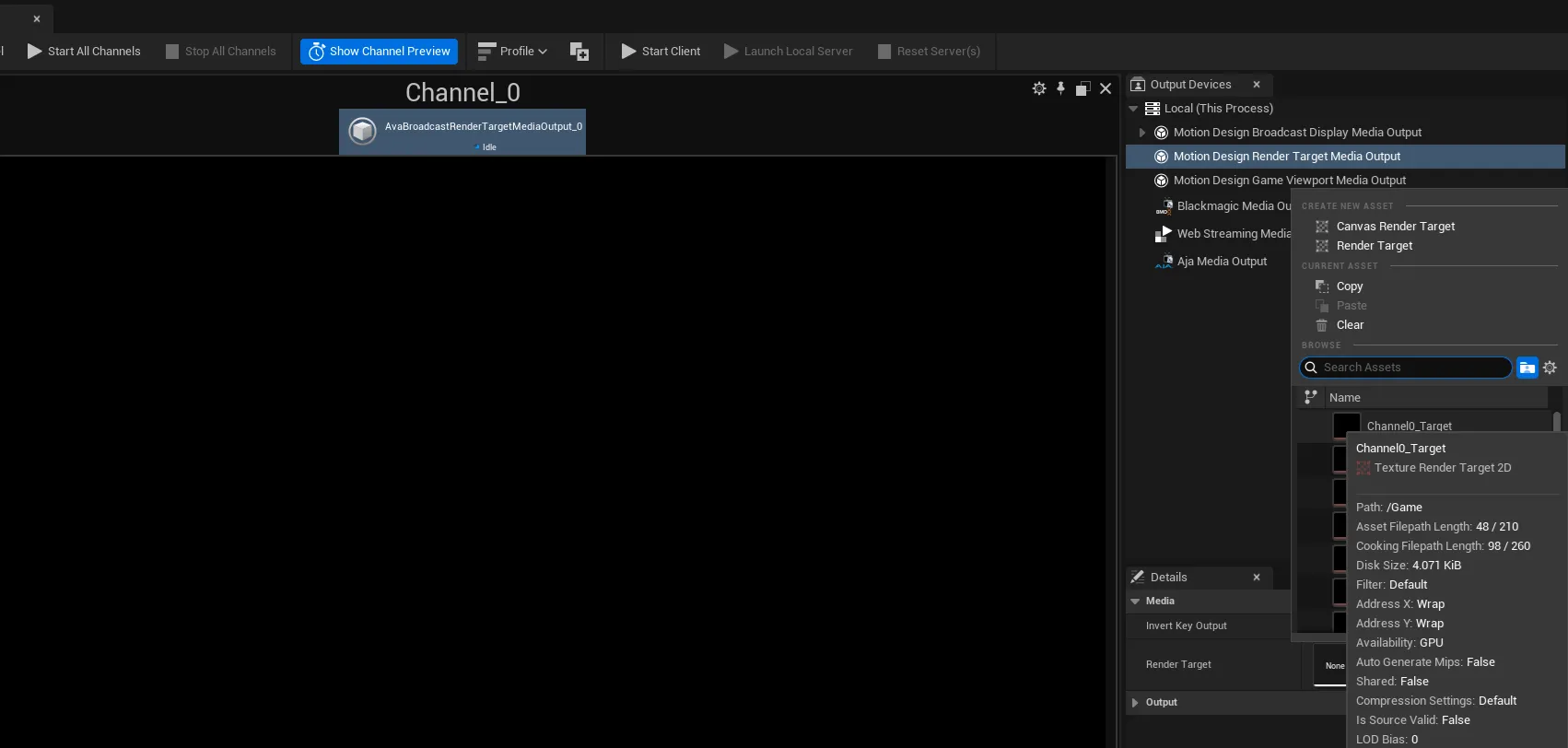 Broadcast Render Target