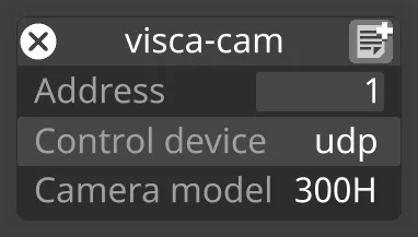 ViscaCamera editor